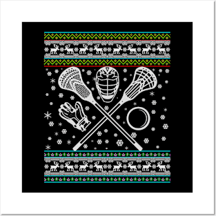 Lacrosse LAX Ugly Christmas Posters and Art